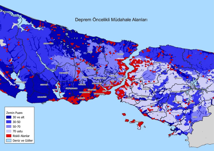 GABORAS, İstanbul'un deprem haritasını çıkardı