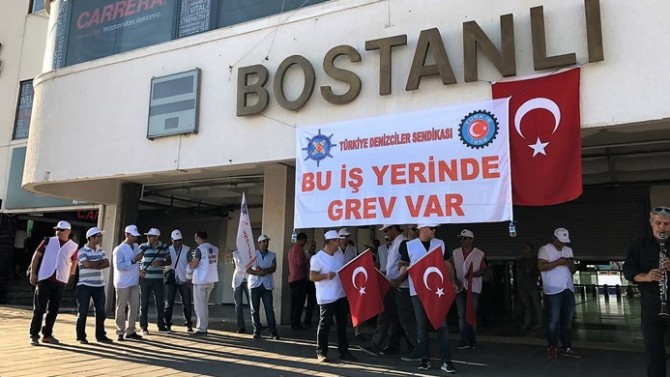 İZDENİZ'de Grev Başladı