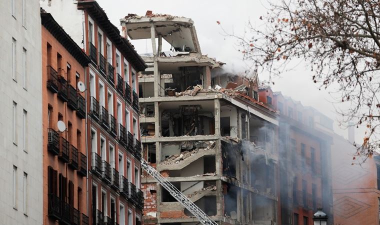 Madrid'in merkezinde şiddetli patlama