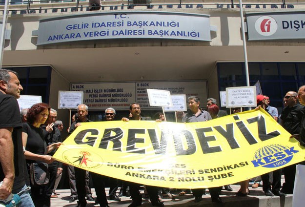 BES Üyelerinden İş Bırakma Eylemi