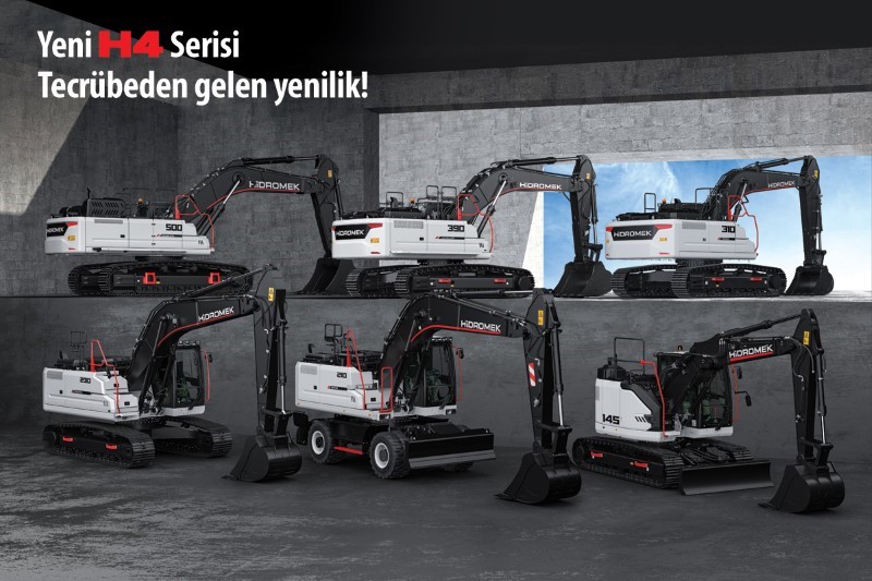 HİDROMEK yeni nesil H4 Serisi ekskavatörlerini tanıttı