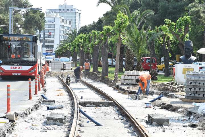 Konak Tramvayında Sıra Son İki Etapta