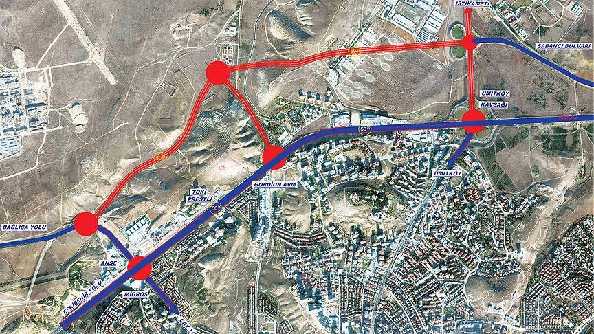 Başkentte Yeni Bulvar Çalışması Devam Ediyor
