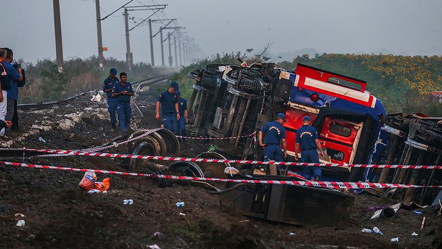 Tekirdağ'daki Tren Kazasında 24 Vatandaşımız Yaşamını Yitirdi