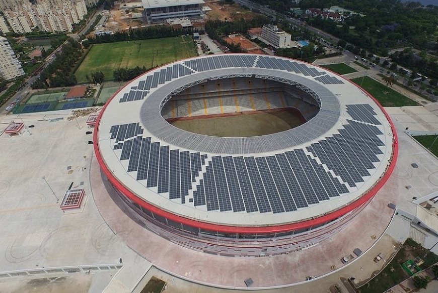 Türkiye’nin İlk Güneş Enerjili Stadı Antalya Arena Stadı Eylül Sonunda Açılıyor