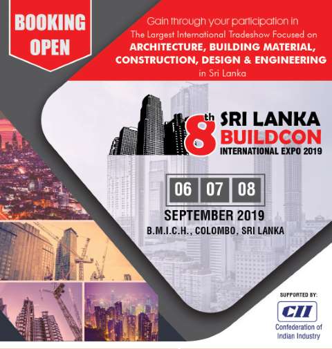 Sri Lanka Buildcon Uluslararası Fuarı Eylül'de Sekizincisini Düzenliyor