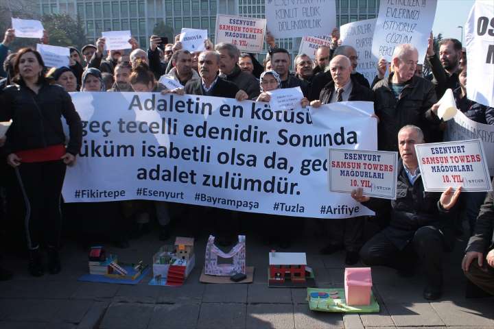 Konut Mağdurları Saraçhane’de Eylem Yaptı