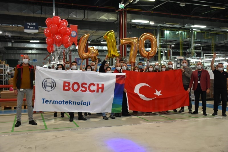 Bosch Termoteknik’ten günlük kombi üretim adedinde rekor! 