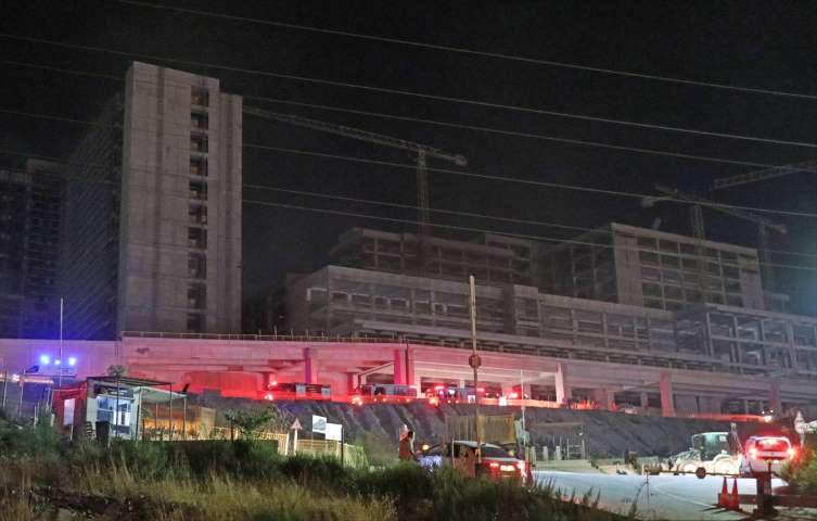 Hastane İnşaatının Deposunda Yangın