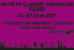 Antalya İş, İnşaat Makinaları ve Ekipmanları Fuarı 4-7 Ekim'de