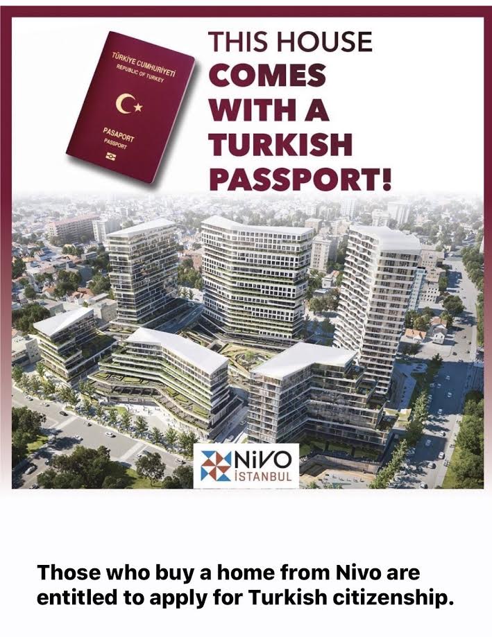 İnşaat Şirketi Böyle Reklam Yaptı: Ev Alana Yanında Türk Vatandaşlığı